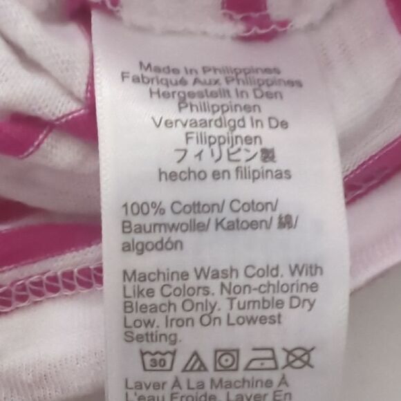 J. Crew Pink and White Striped Girlfriend Tee - Picture 5 of 5